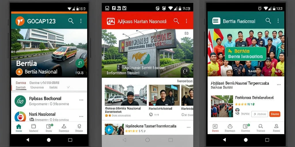 Tampilan antarmuka GOCAP123 yang informatif dan menarik.