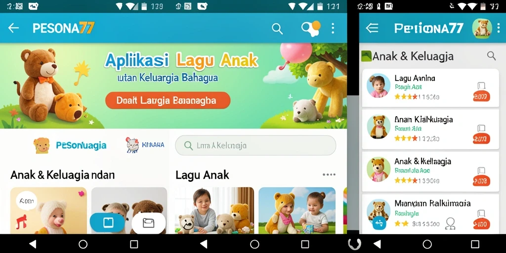 Antarmuka menarik dan mudah digunakan untuk anak-anak.