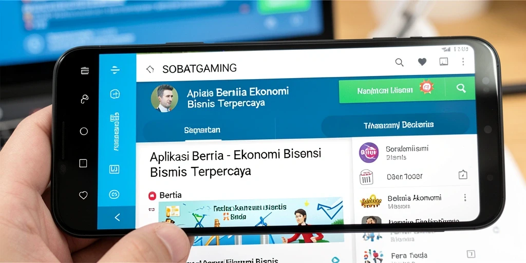 Antarmuka pengguna SOBATGAMING yang informatif dan menarik.