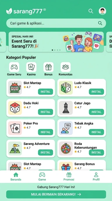 Temukan Aplikasi Populer & Kanal Uji di sarang777 — Pusat Akses Terbaik