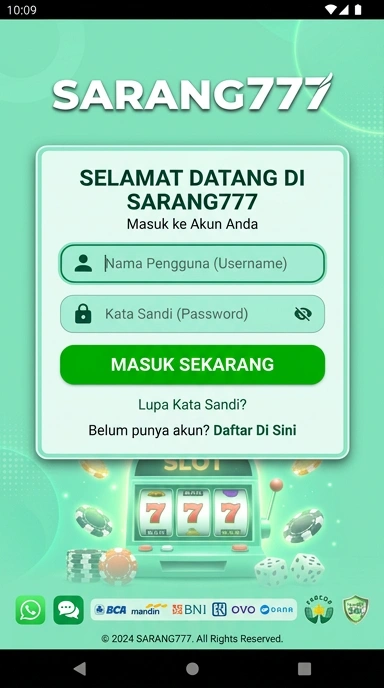 Masuk Akun sarang777 untuk Pengguna Android